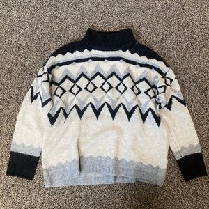 Women’s fair isle sweater Maurice’s Size L soft warm cozy jumper fall winter